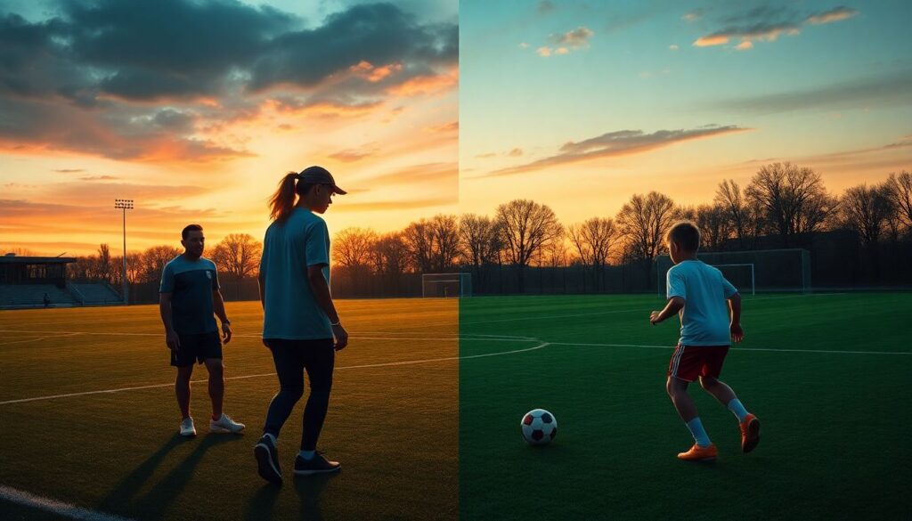 Истории успеха семей: поддержка родителей в карьере сына-футболиста - иллюстрация