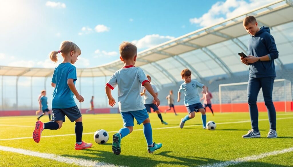 Футбол для начинающих: базовые техники и упражнения для детей - иллюстрация