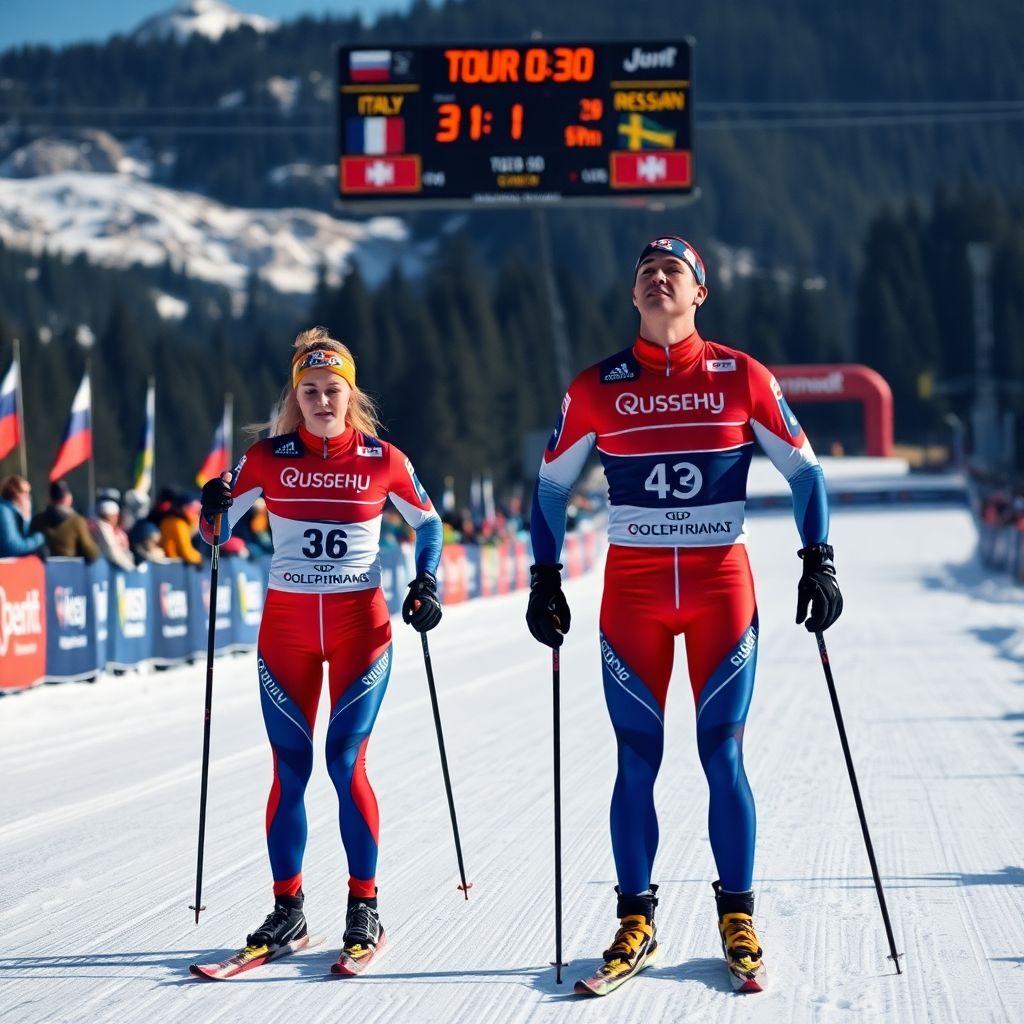 Русские лыжники на Тур де Ски: прогресс на дистанции, спринт остаётся слабым