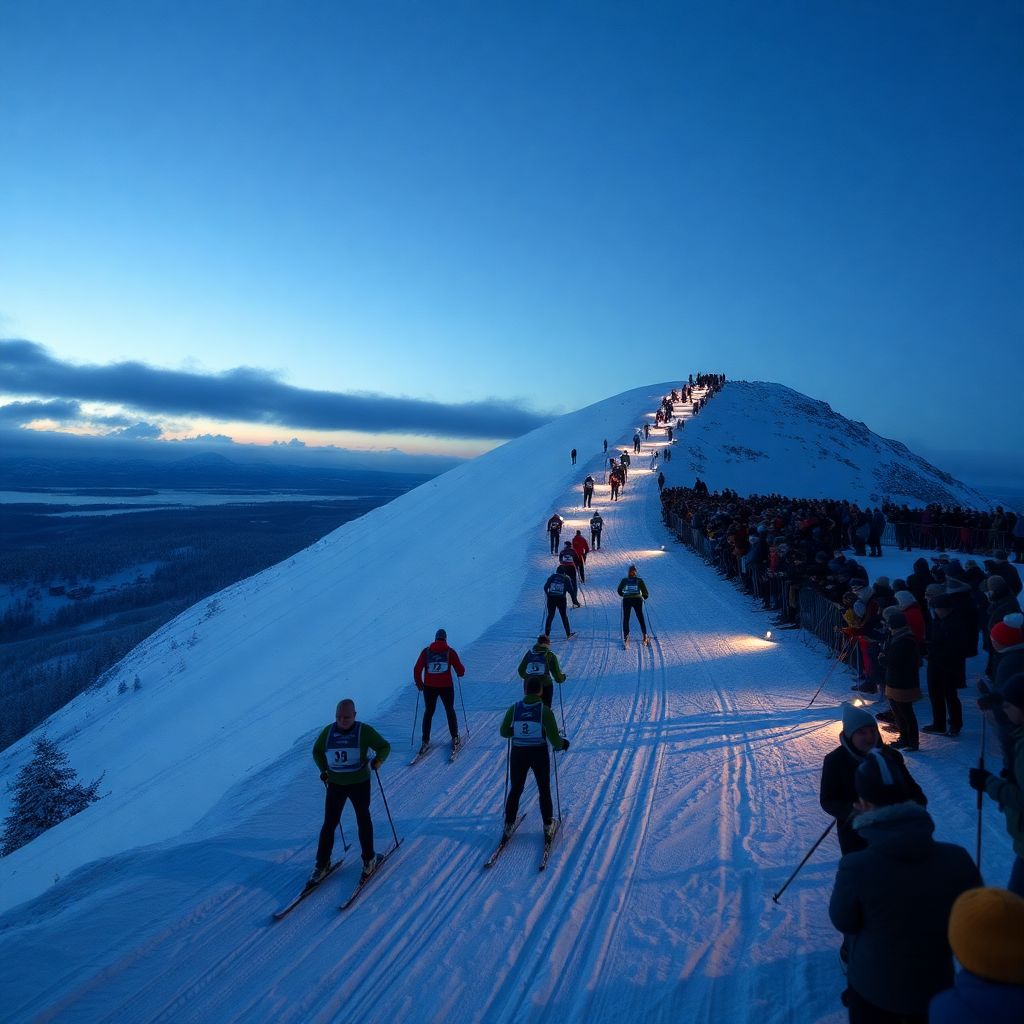 Финал Кубка России по лыжным гонкам в Мурманской области: тур «Большой Вудъявр»