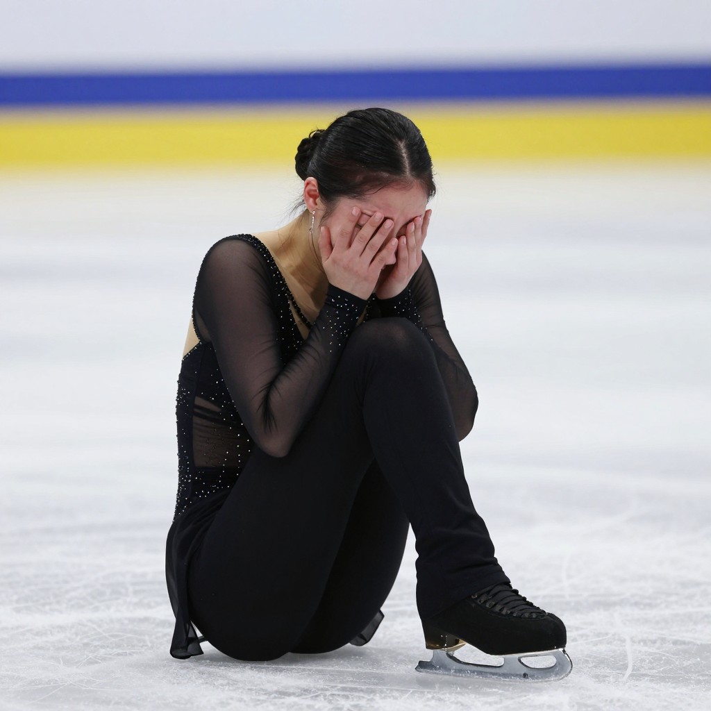 Камила Валиева расплакалась после ошибок в произвольной программе на прокатах